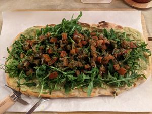 Pinsa "Flamma" at Pinsa Imperium in Bad Wildungen