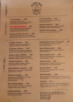  at Island Wok in Seminyak