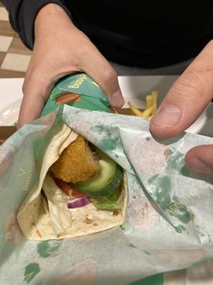 chicken wrap  at Vedang - green burger | Skyline Plaza in Frankfurt