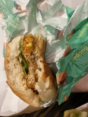 Angry chickn burger  at Vedang - green burger | Skyline Plaza in Frankfurt