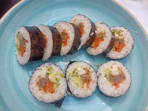Veggie kimbap at Restaurante Coreano Gangnam in Sevilla