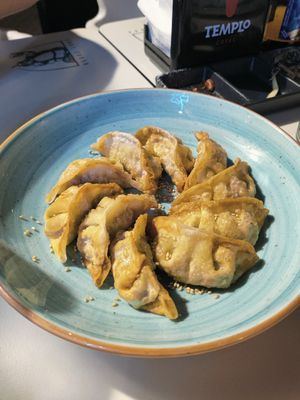 Vegetable gyozas at Restaurante Coreano Gangnam in Sevilla