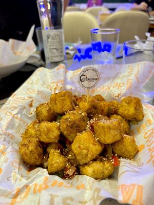 Fried tofu at Restaurante Coreano Gangnam in Sevilla