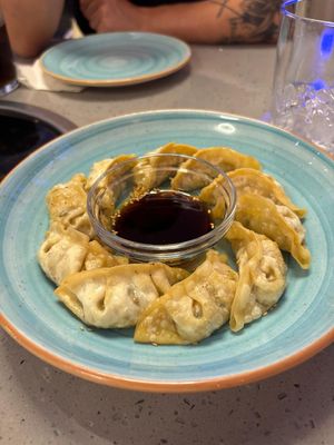 Fried dumplings at Restaurante Coreano Gangnam in Sevilla