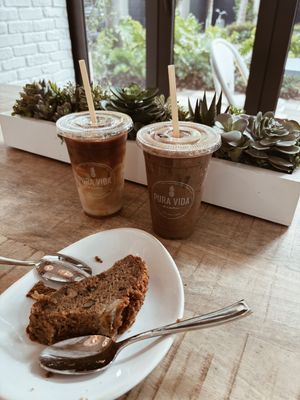 Vegan banana breadd  at Pura Vida in West Palm Beach