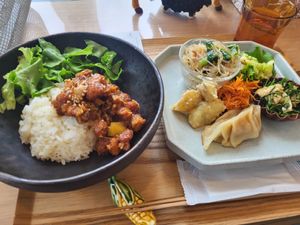 chinese tofu menu at Vegan-Deli Optimist! in Sakura