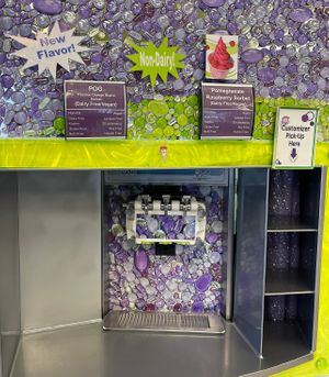 two flavors offered without custom order    at Skinny D's Yogurt in Mill Creek