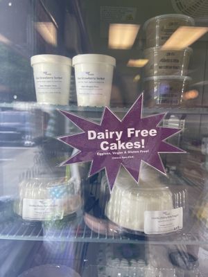 vegan cakes!   at Skinny D's Yogurt in Mill Creek