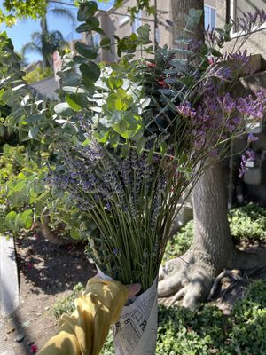 flowers from market!   at Hillcrest Farmer's Market in San Diego