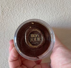 inside pear dessert  #Veganuary at Hillcrest Farmer's Market in San Diego