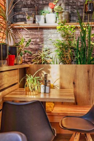 Interior at Mamafood in Prague