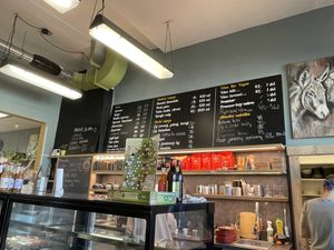 Drink options  at Mamafood in Prague