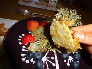 Elderflower Pancakes at Vegan Lakeland Living in Cockermouth
