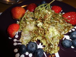 Elderflower Pancakes at Vegan Lakeland Living in Cockermouth