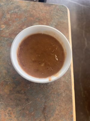 Refried beans  at Biscuits Cafe in Gresham