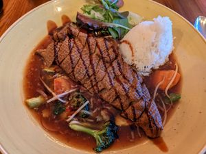 Vegan duck with lemongrass-chili sauce (not spicy) at Citana in Bochum