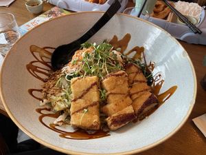 Rice salad with silken tofu  at Citana in Bochum