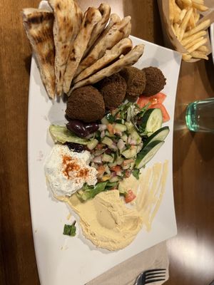 Falafel Platter  at Red Emma's Bookstore Coffeehouse in Baltimore