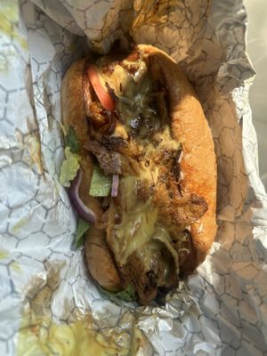 Cheesesteak  at Red Emma's Bookstore Coffeehouse in Baltimore