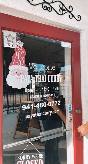 outside  at Paya Thai Curry in Nokomis