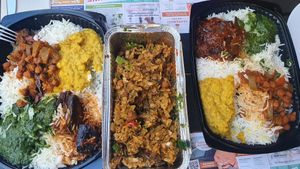 Curry and rice, kottu roti at Maneez in Zurich