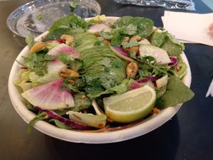My Thai salad bowl at Avocaderia - Industry CIty in Brooklyn