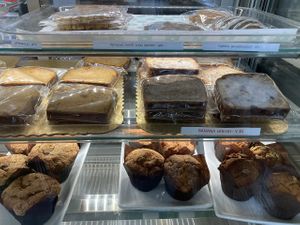 Bakery case - almost all are vegan  at Floressa in Cleveland