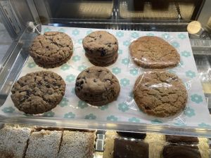 Bakery case - almost all are vegan  at Floressa in Cleveland