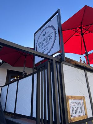 outside  #Veganuary at Breakfast Republic - Hillcrest in San Diego