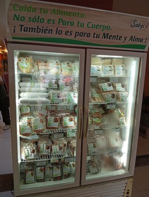 La oferta en productos vegan que simulan los cárnicos es muy potente y de un sabor intenso. at Sabyi in Bogota