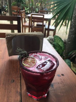 great cocktail at La Taqueria in Tulum