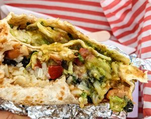 Vegan bouy at Burrito Buoy in Folkestone