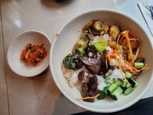 Bibimbap at Mudra Express in Buenos Aires