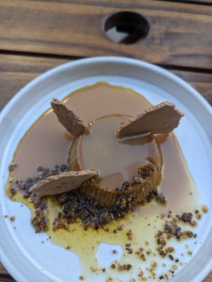 Flan at Mudra Express in Buenos Aires