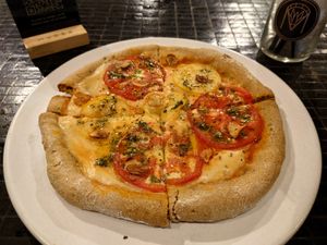 Napolitana Pizza at Mudra Express in Buenos Aires