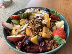 Beautiful and delicious açai  at Pancha Cafe in Hamilton