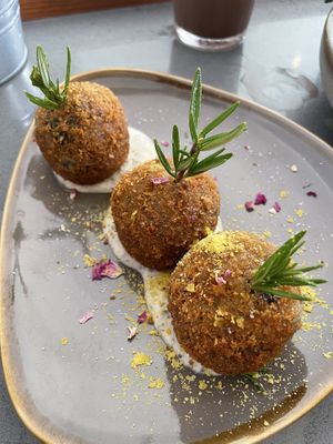 seriously the best arancini ever #Veganuary at Pancha Cafe in Hamilton