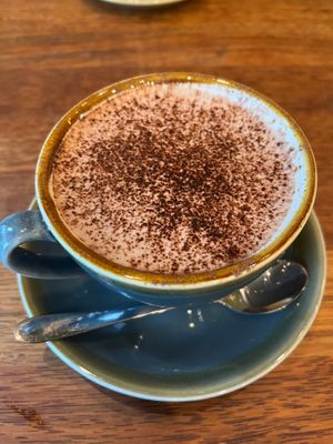 Hot chocolate  at Pancha Cafe in Hamilton