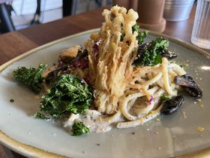 Mushroom Miso Pasta  at Pancha Cafe in Hamilton