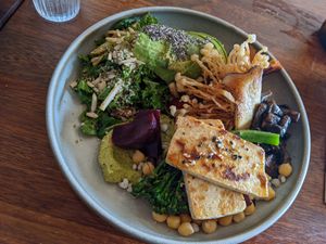 Buddha bowl 😌 at Pancha Cafe in Hamilton