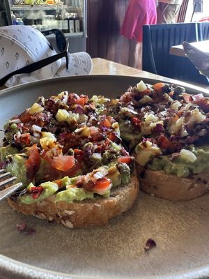 Summer Avo on toast  #Veganuary at Pancha Cafe in Hamilton