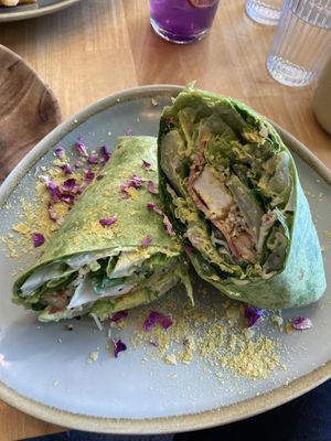 caesar wrap  at Pancha Cafe in Hamilton