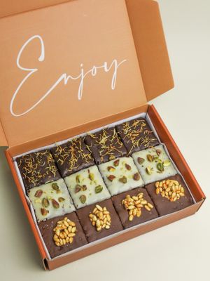 Ultimate brownie box  at Bam Bam Vegan in Henley-on-thames