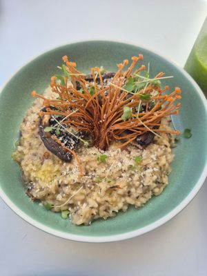 Mushroom Risotto at Dicki's in Ascot