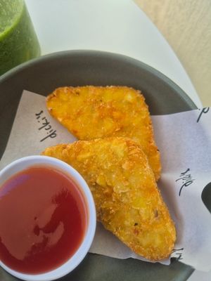 Hashbrowns as a side at Dicki's in Ascot