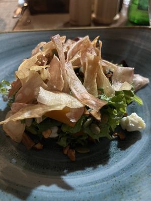 Kale salad—lovely but missing something without the cheese.  at El Jardin in Monteverde