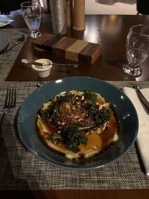 Cabbage w/ mash potatoes   at El Jardin in Monteverde