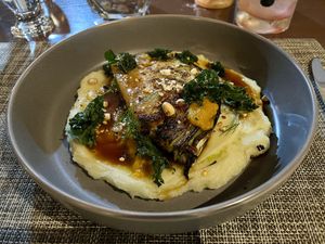 Grilled kale  at El Jardin in Monteverde