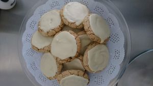 pistachio cookies at La Mandioka in Toluca