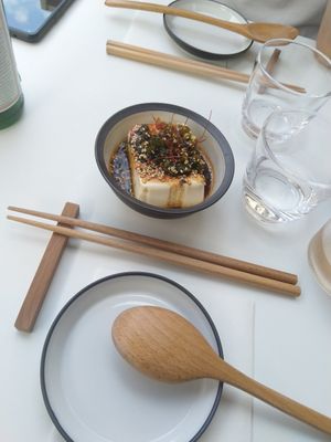 Soen Dubu: Silken tofu with house style dressing at Picniq in Antwerpen